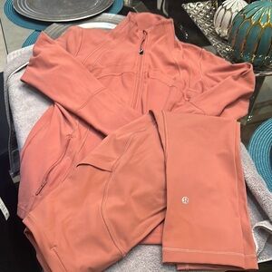 Pre loved LuluLemon jacket and pant set.